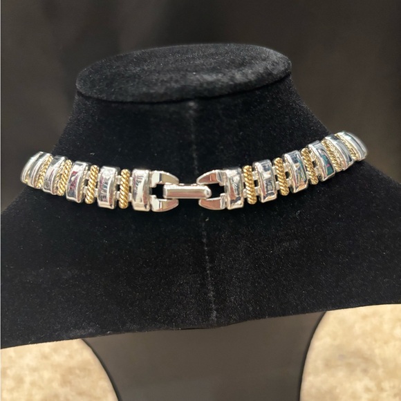 Napier Two-Tone Silver and Gold Necklace - Picture 3 of 3